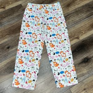 SHEIN Cartoon Graphic (Puppies, kittens, hearts, Cherries, etc)Lightweight Pants